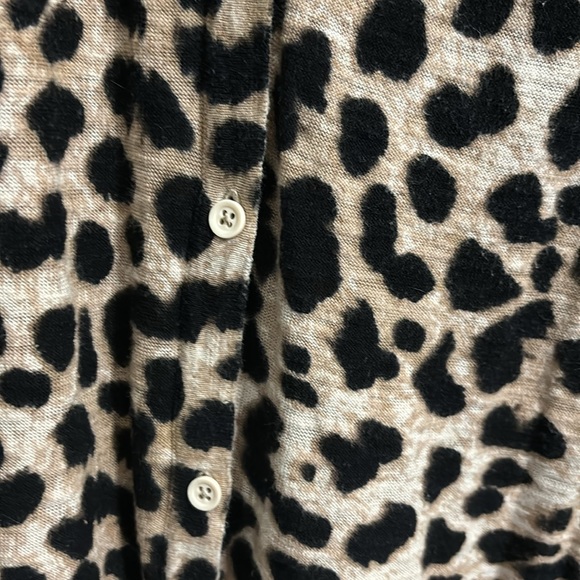 Torrid size 3. ๐๐๐พ. Leopard print lightweight long thin button down cardigan - Picture 5 of 5